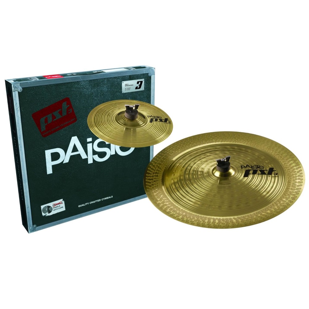 Paiste PST3 Effects Cymbal Package 10 Inch, 18 Inch