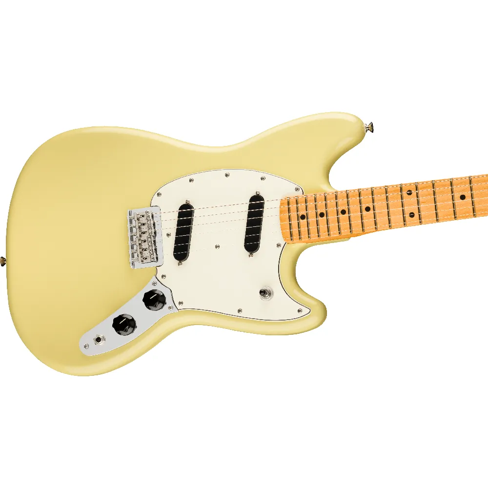 Fender Player II Mustang Maple Fingerboard Hialeah Yellow - Image 4