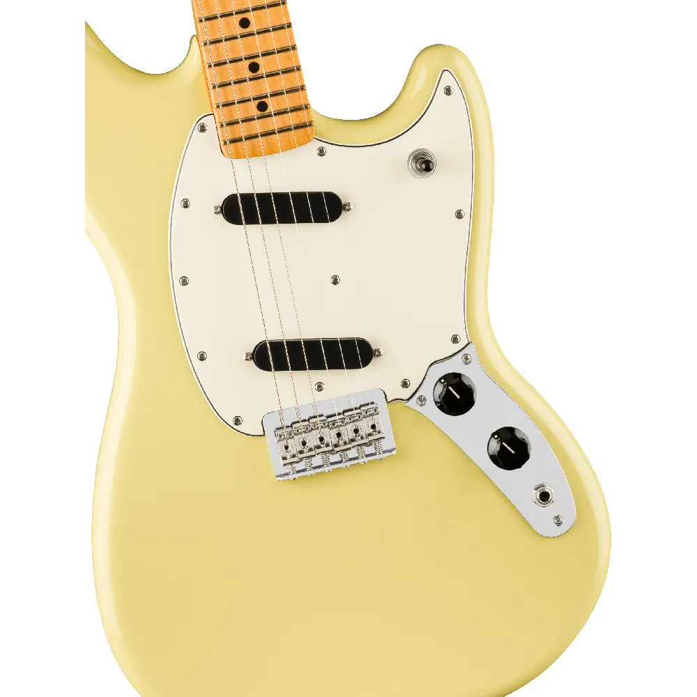 Fender Player II Mustang Maple Fingerboard Hialeah Yellow - Image 3