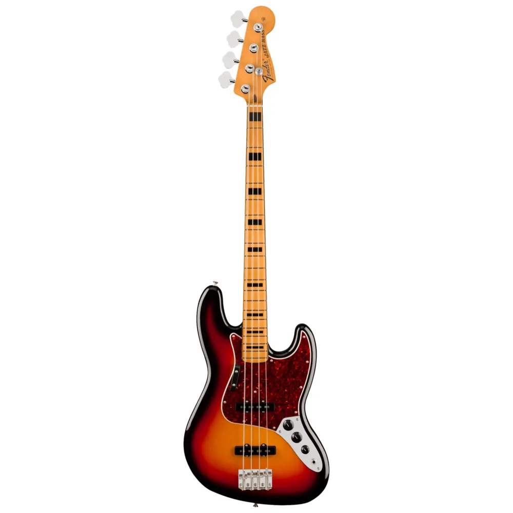 Fender Vintera III Early '70s Jazz Bass Maple Fingerboard Electric Bass Guitar - 3-Color Sunburst