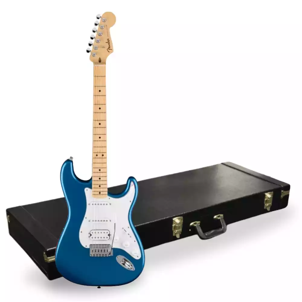 Fender Standard Stratocaster HSS Aqua Marine Metallic + Hard Case