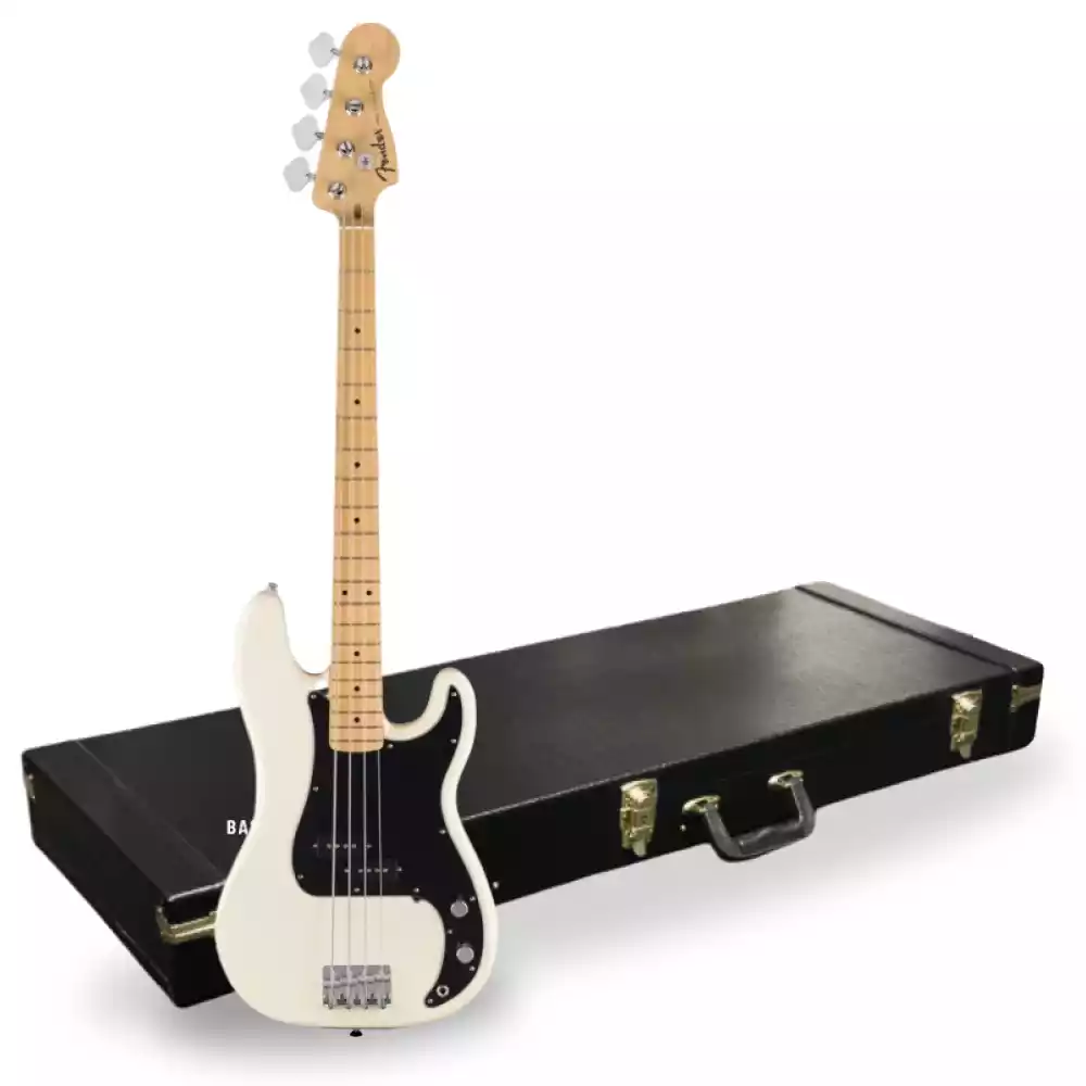 Fender Standard Precision Bass Olympic White + Hard Case
