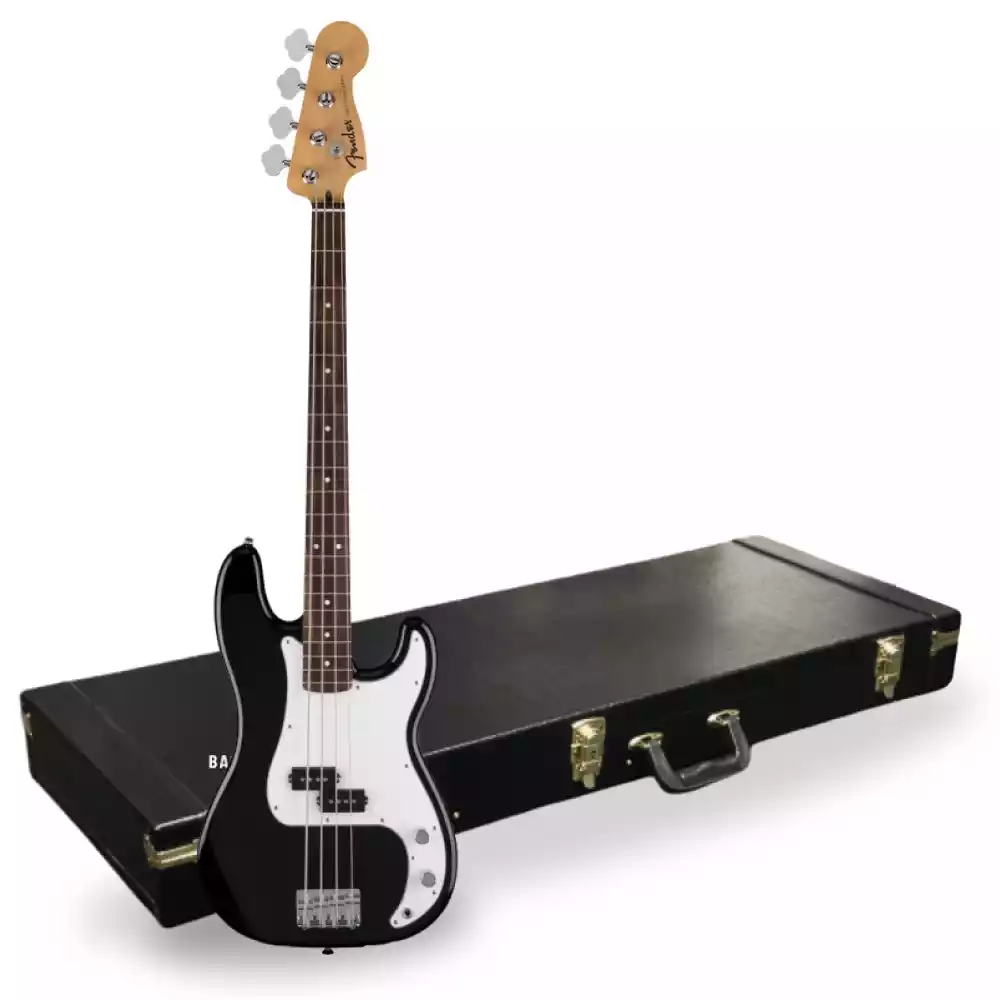 Fender Standard Precision Bass Black + Hard Case