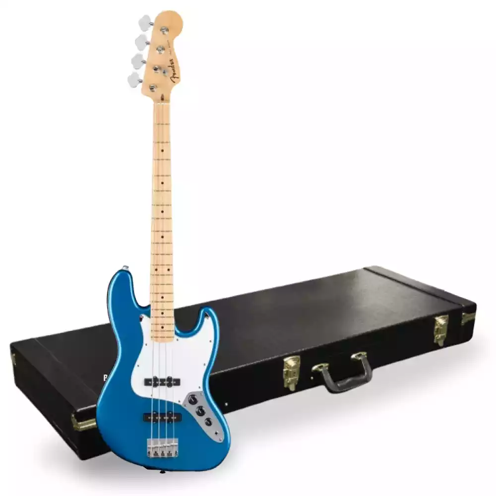 Fender Standard Jazz Bass Aqua Marine Metallic + Hard Case