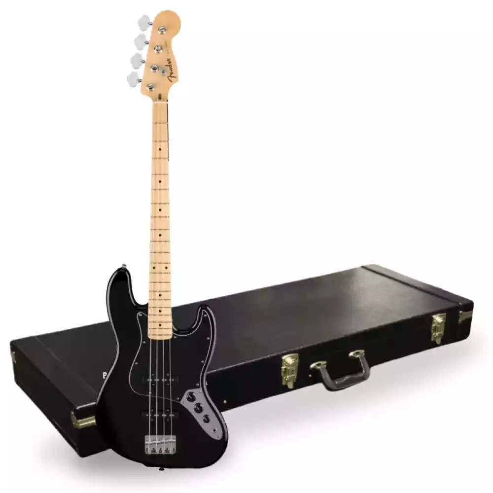 Fender Standard Jazz Bass Black + Hard Case