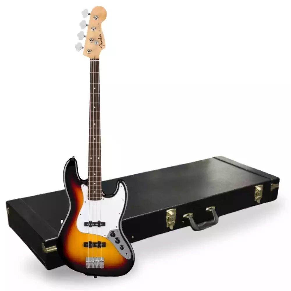Fender Standard Jazz Bass 3-Color Sunburst + Hard Case