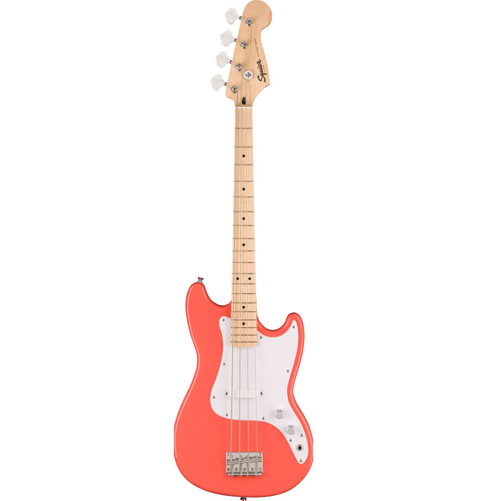 Squier Sonic Bronco Maple Fingerboard Bass - Tahitian Coral