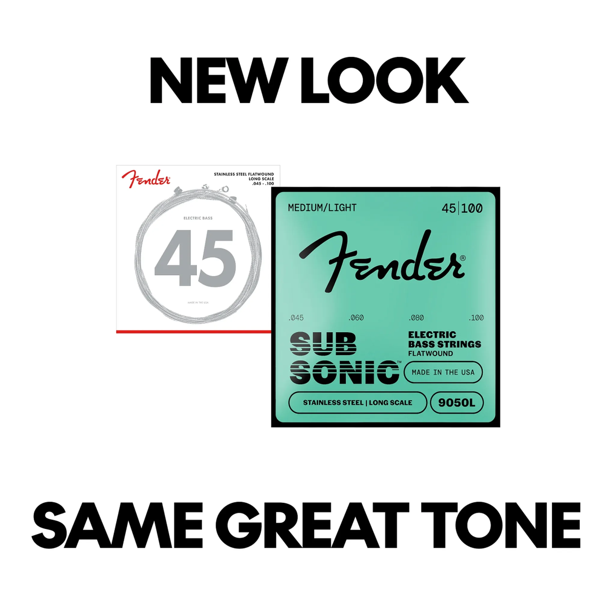 Fender SubSonic 9050 Flatwound Stainless Steel Bass Strings - Image 4