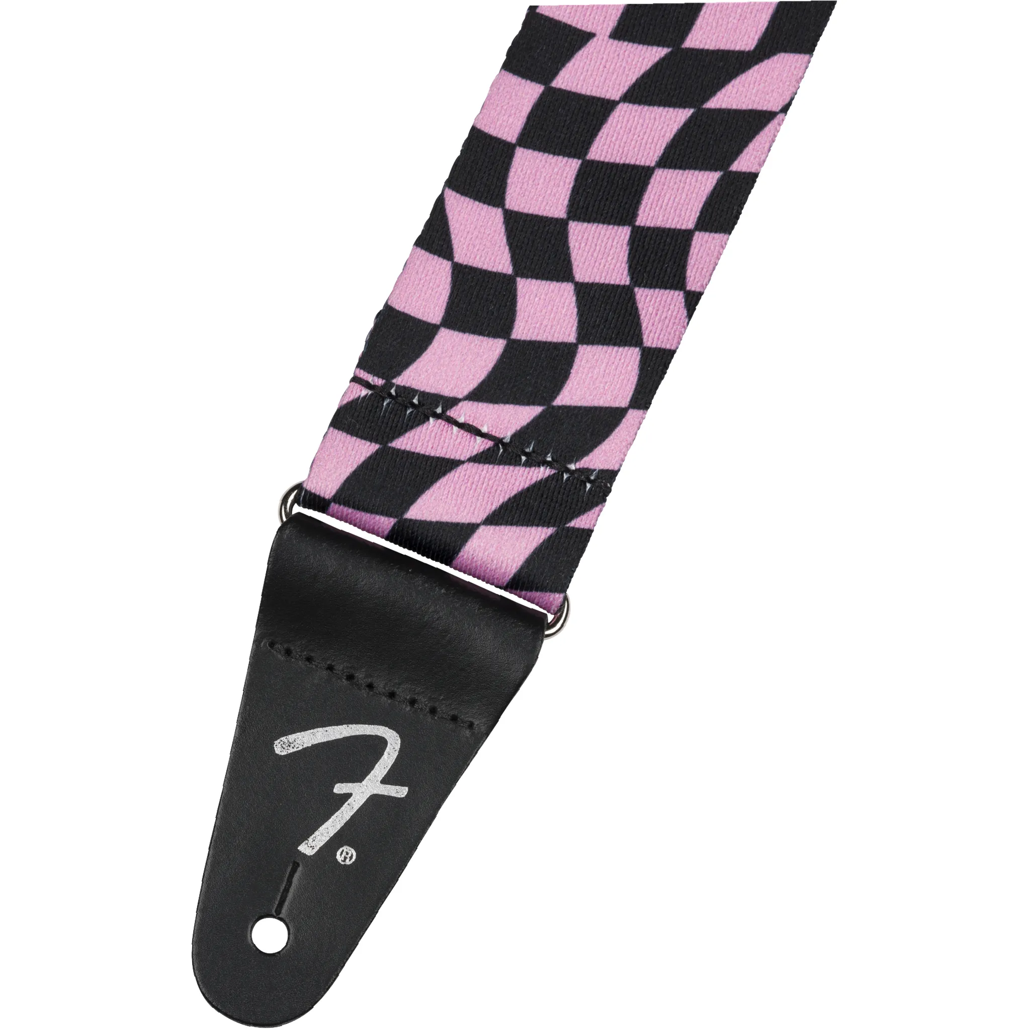 Fender Wavy Checkerboard Polyester Strap Pink - Image 2