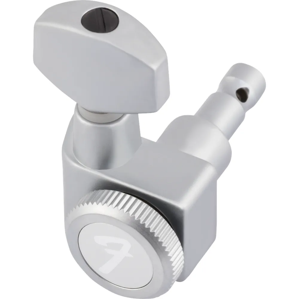 Fender Locking Stratocaster Telecaster Staggered Tuning Machines (6) | Brushed Chrome