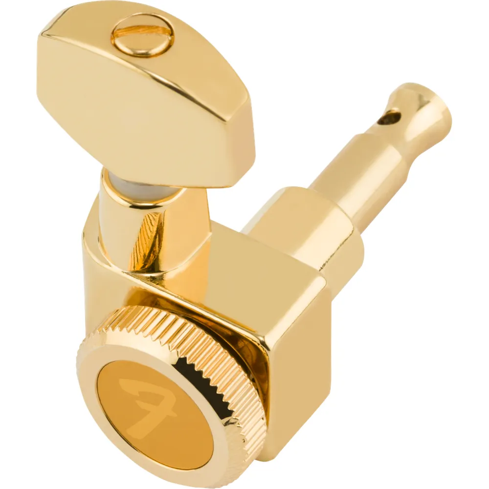 Fender Locking Stratocaster Telecaster Staggered Tuning Machines (6) | Gold