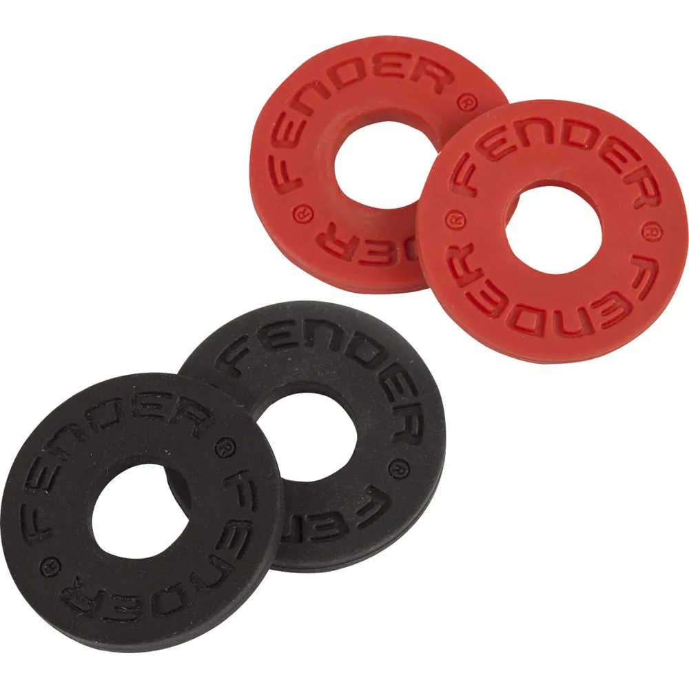 Fender Strap Blocks 4-Pack | Black and Red