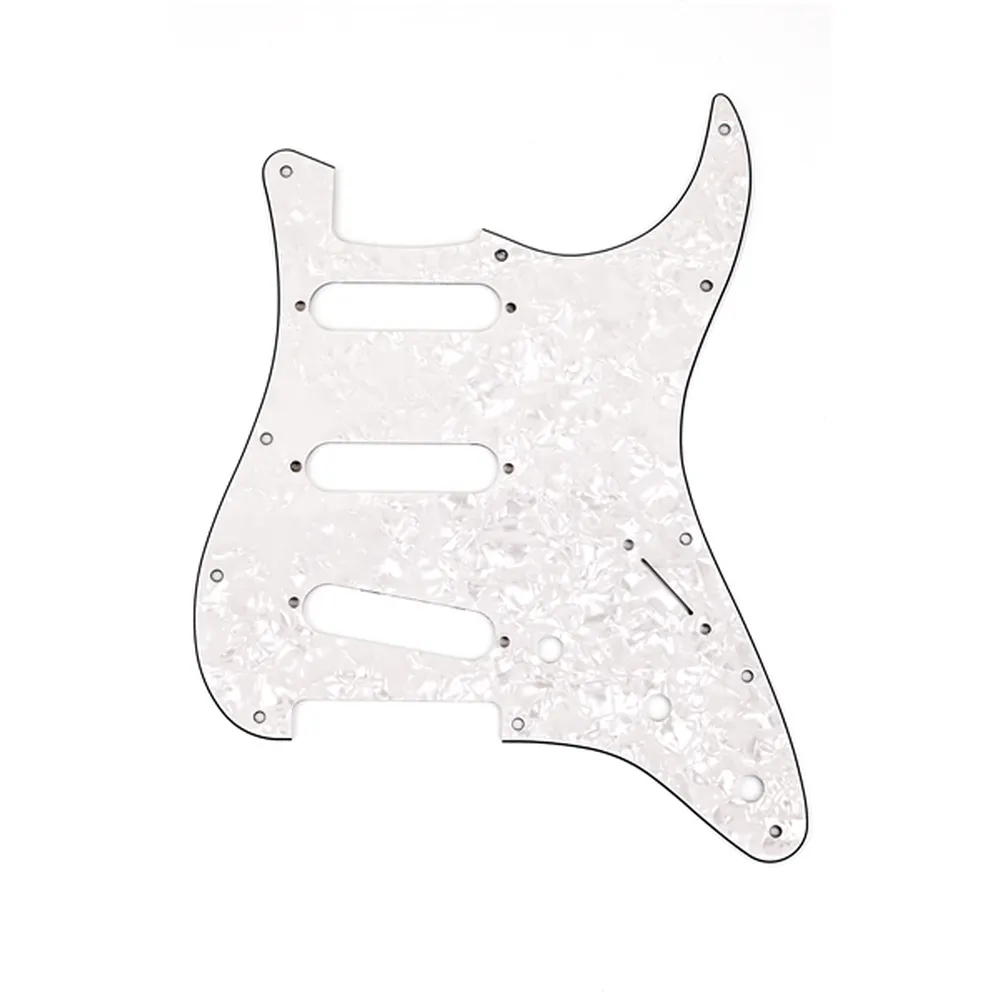 Fender Pickguard Stratocaster S/S/S 11-Hole Mount White Pearl 3-Ply