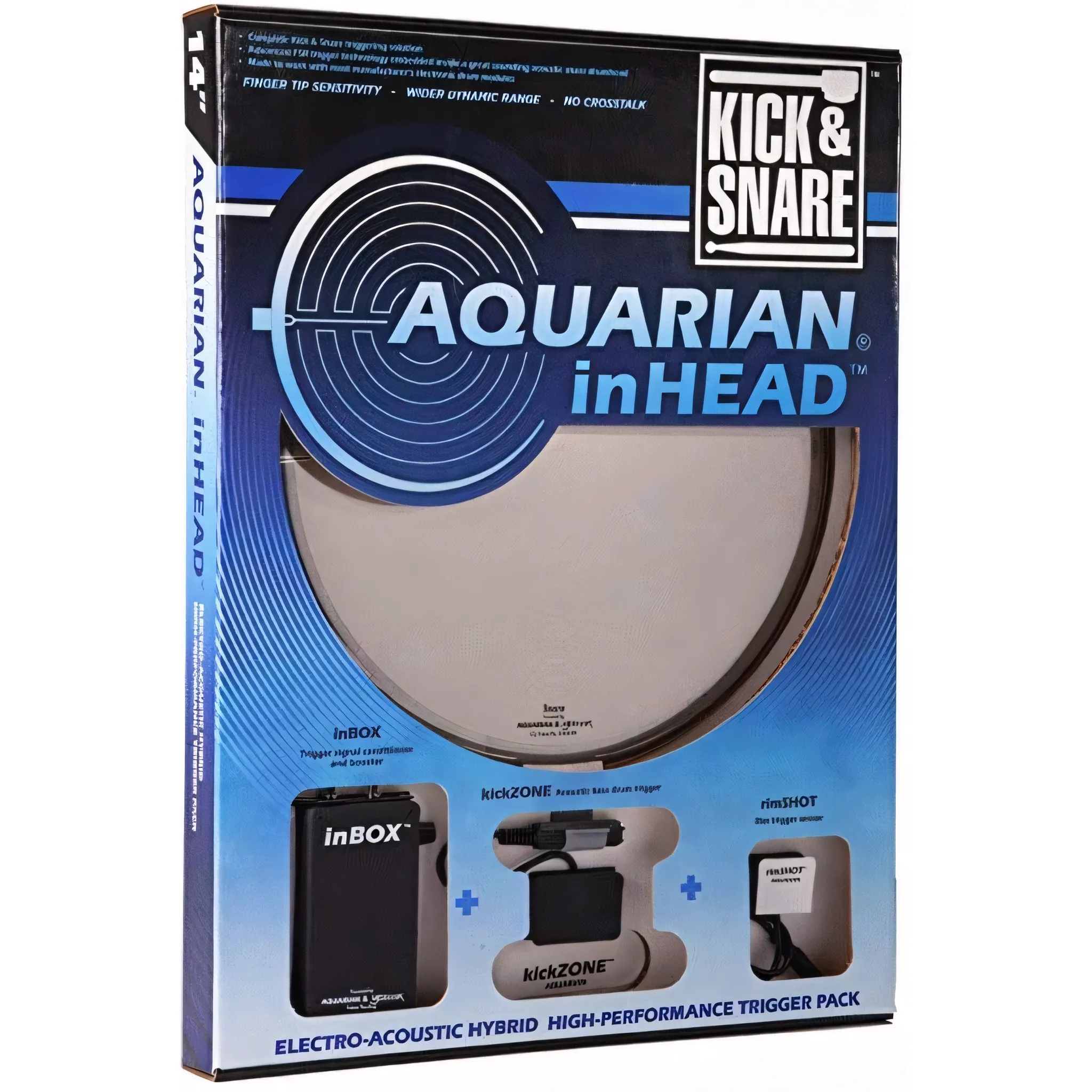 Aquarian 14IHPK InHead Kick & Snare Trigger Pack 14 Inch