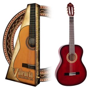 Valencia 1/2 Classical Nylon Guitar Red