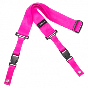 DiMarzio DD2200 2 Inch Guitar Strap with Clip Lock Neon Pink