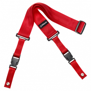DiMarzio DD2200 2 Inch Guitar Strap with Clip Lock Red