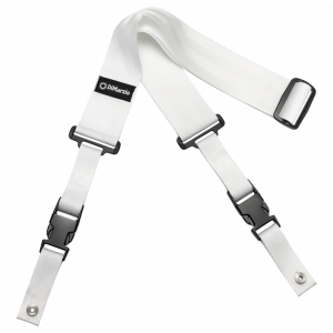 DiMarzio DD2200 2 Inch Guitar Strap with Clip Lock White