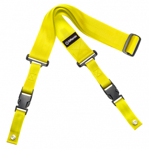 DiMarzio DD2200 2 Inch Guitar Strap with Clip Lock Neon Yellow
