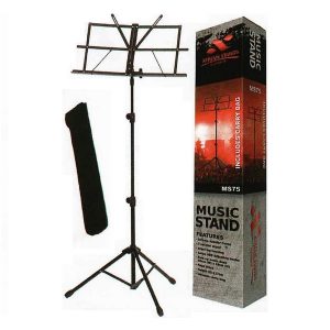 Xtreme MS75 Heavy Duty Tubular Frame Music Book Stand with Carry Case