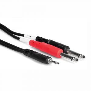 Hosa CMP159 10FT 3.5mm Stereo to Dual 1/4 Mono TS Cable
