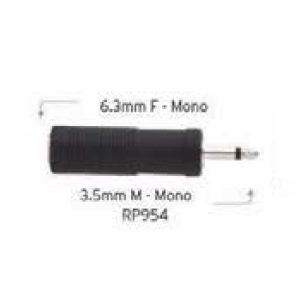 Carson RP954 3.5 mono jack plug (M) to 6.3 mono socket (F)