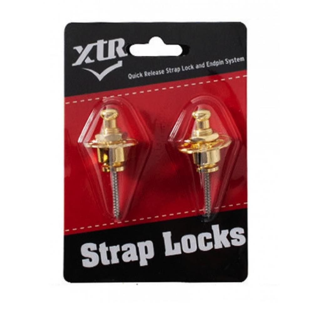 XTR GPX01G Strap Lock Set Spring Loaded Straplock Gold