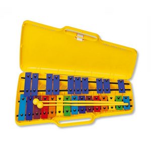 ANGEL Chromatic 25 Coloured Metal Bars Fitted into Yellow Case with Collapsible Legs