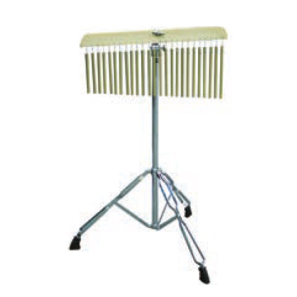 MP Chime Bar Set and Stand 25 Hollow Chimes Wooden Mount