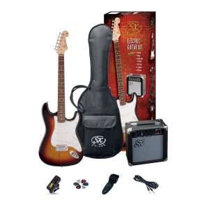 SX 3/4 Electric Guitar and Amp Pack Sunburst