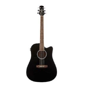 Ashton D20CEQ Dreadnought Acoustic Electric Guitar Black