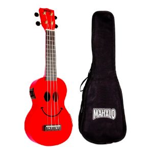 Mahalo Art Series Soprano Ukulele with Pickup Red