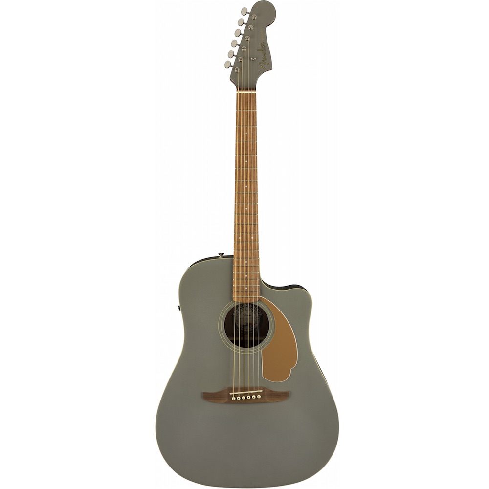 Fender Redondo Player Acousitc Electric Guitar Slate Satin Bashs Music