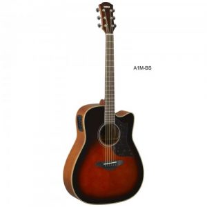 Yamaha A1MBS Tobacco Brown Sunburst with Solid Sitka Spruce Top