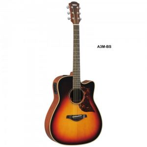 Yamaha A3M ARE Acoustic Electric Mahogany Tobacco Brown Sunburst with Case