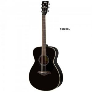 Yamaha FS820 Black Solid Spruce Top Guitar