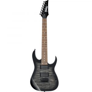 Ibanez GRG7221QA TKS 7 String Electric Guitar | Transparent Black Sunburst