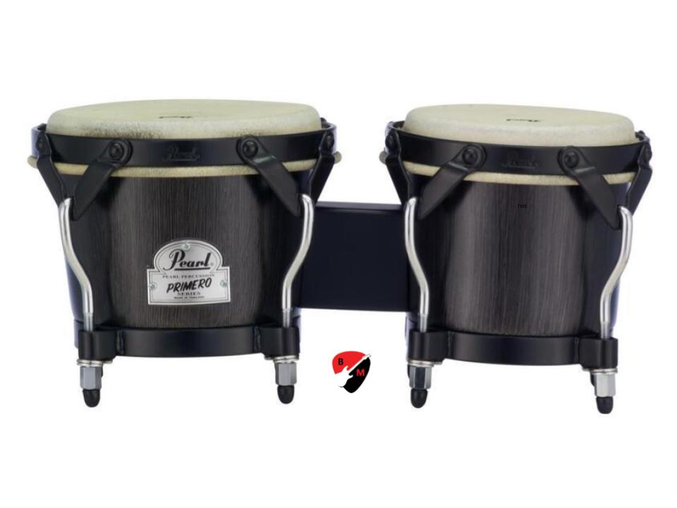 Pearl Primero Pro Bongos 6" & 7" PFB-100 Ebony - Image 2