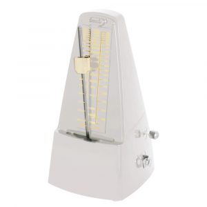 Hemingway WHM01 Pyramid Style Mechanical Metronome White