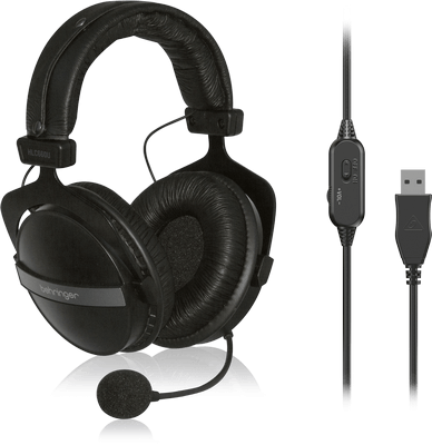 Behringer HLC660U Usb Headphones W/ Mic 