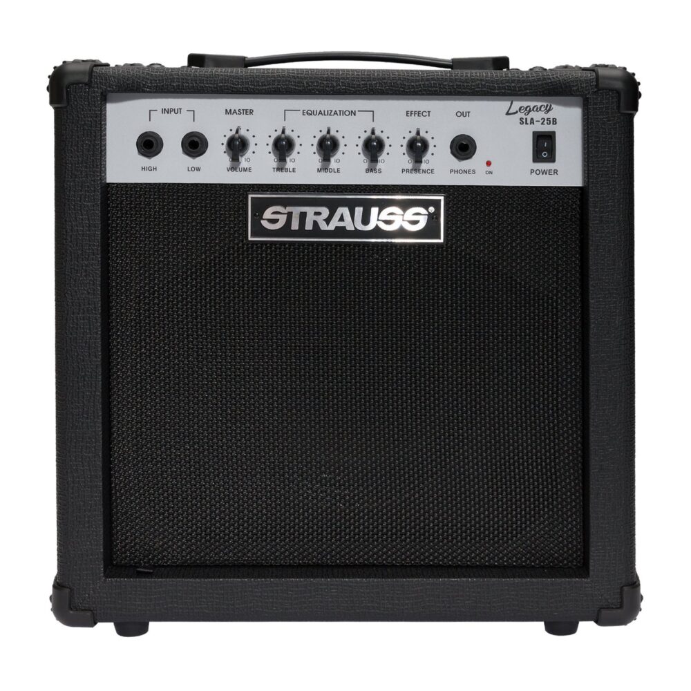 Strauss Legacy 25 Watt Combo Solid State Bass Amplifier Black