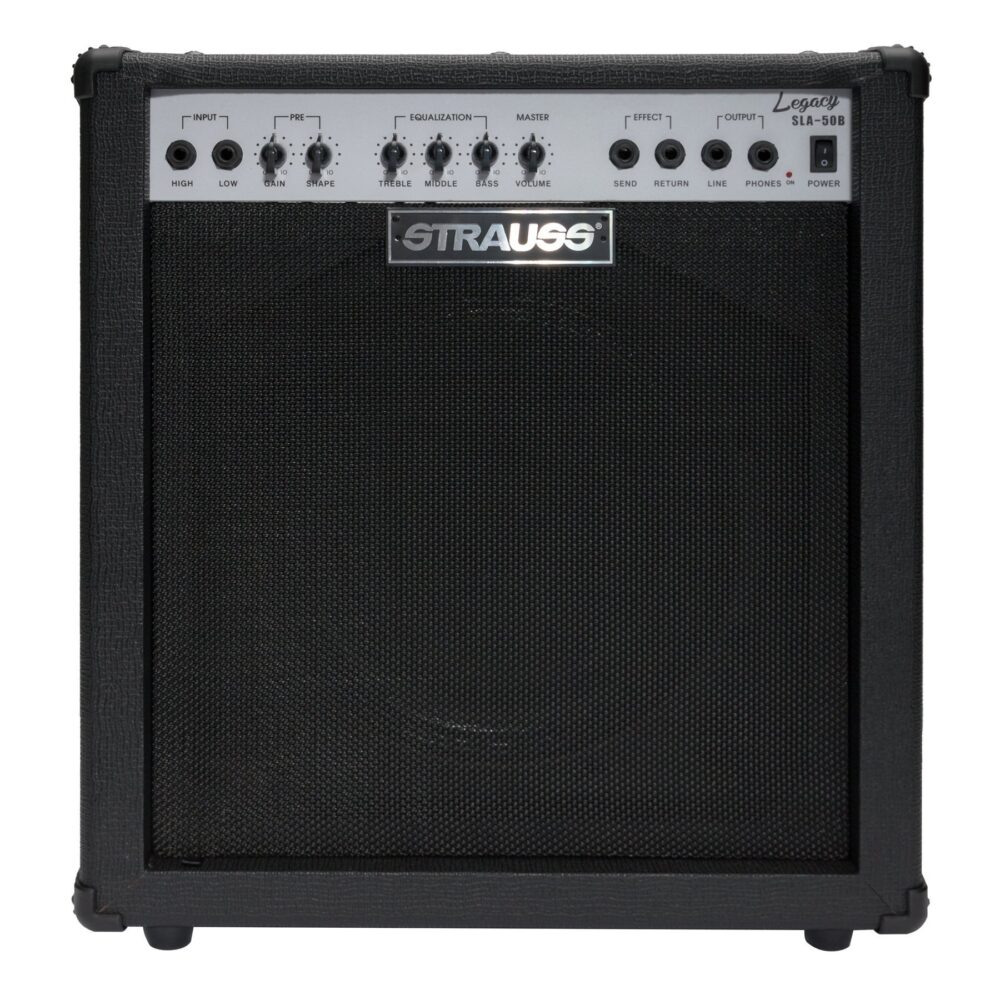 Strauss Legacy 50 Watt Combo Solid State Bass Amplifier Black