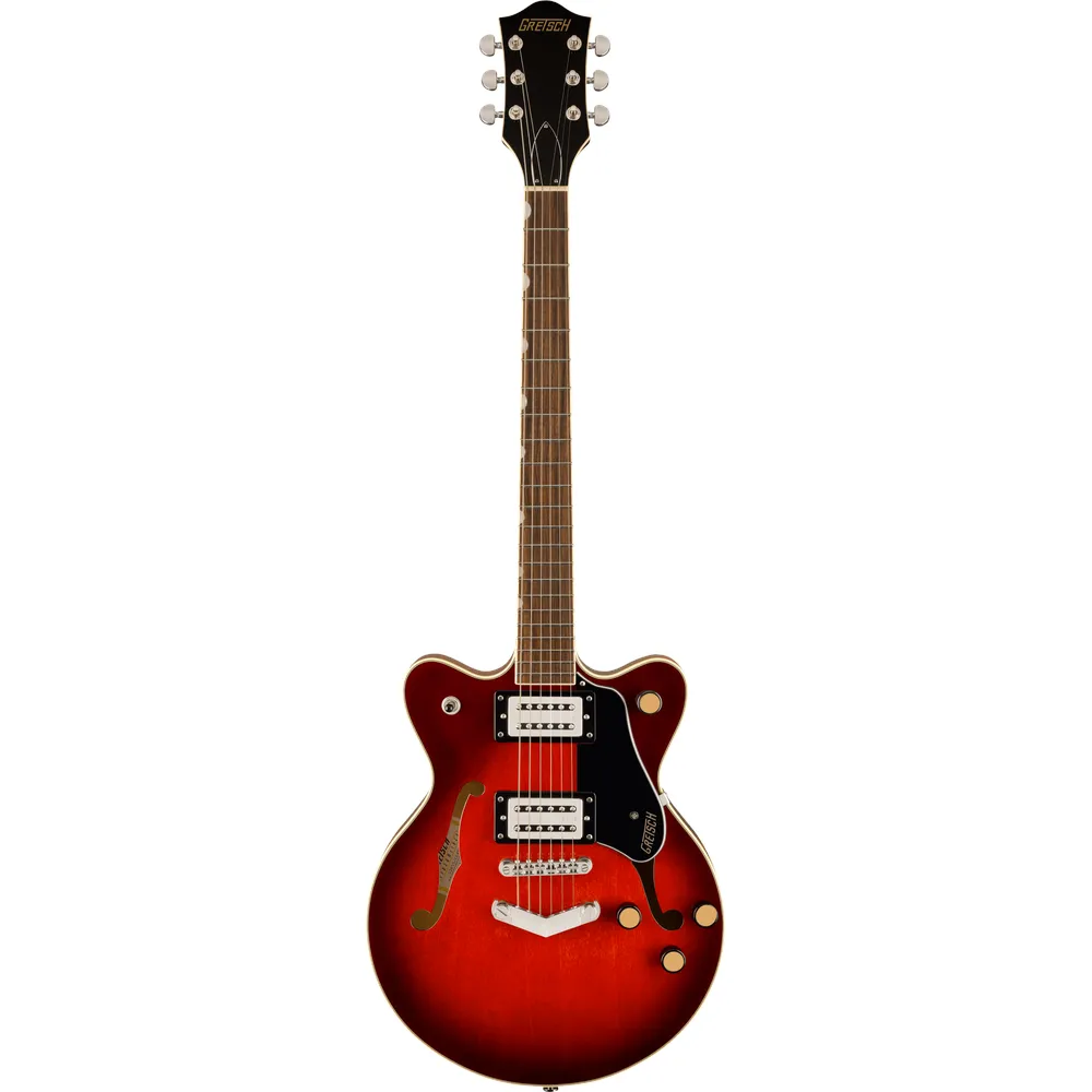 Gretsch G2655 Streamliner Center Block Jr Double-Cut with V-Stoptail | Claret Burst