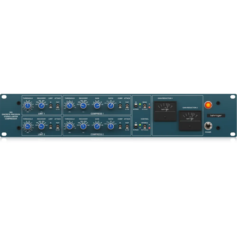 Behringer 369 Classic 2-Channel Precision Stereo Compressor and Limiter