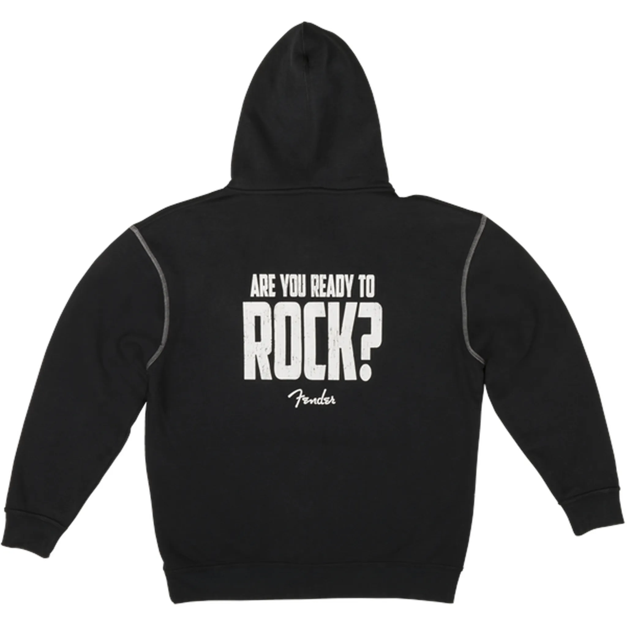 Fender Are You Ready To Rock Hoodie - Black - Image 2