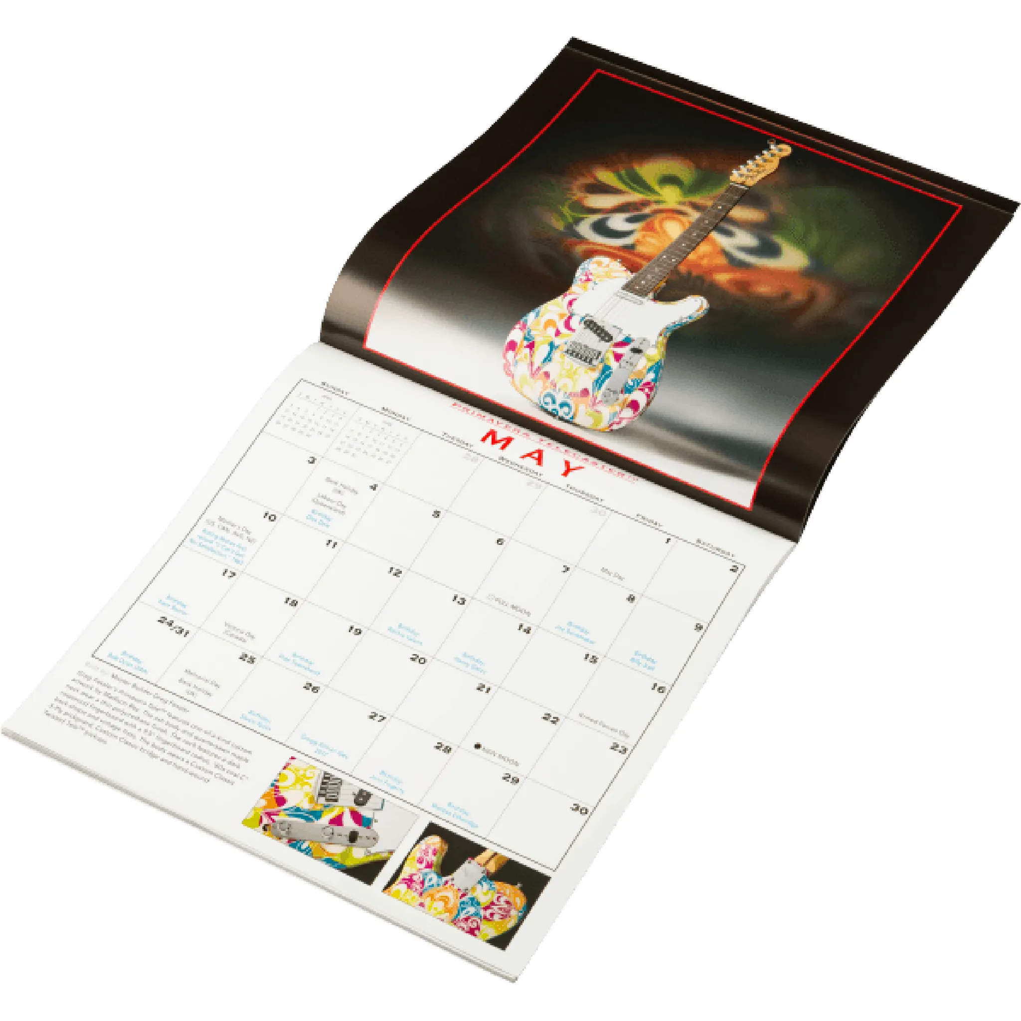 Fender 2020 Custom Shop Calendar - Image 2