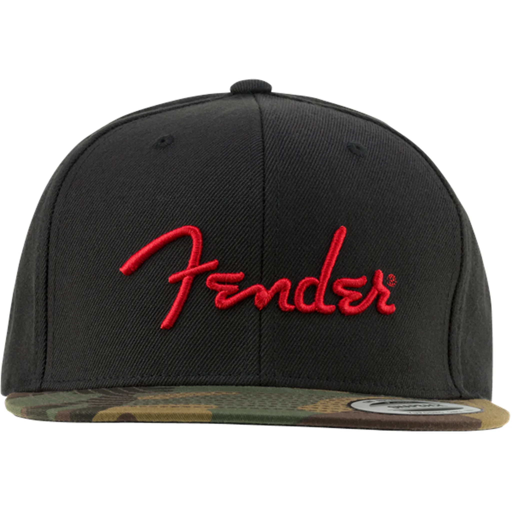 Fender Camo Flatbill Hat Black