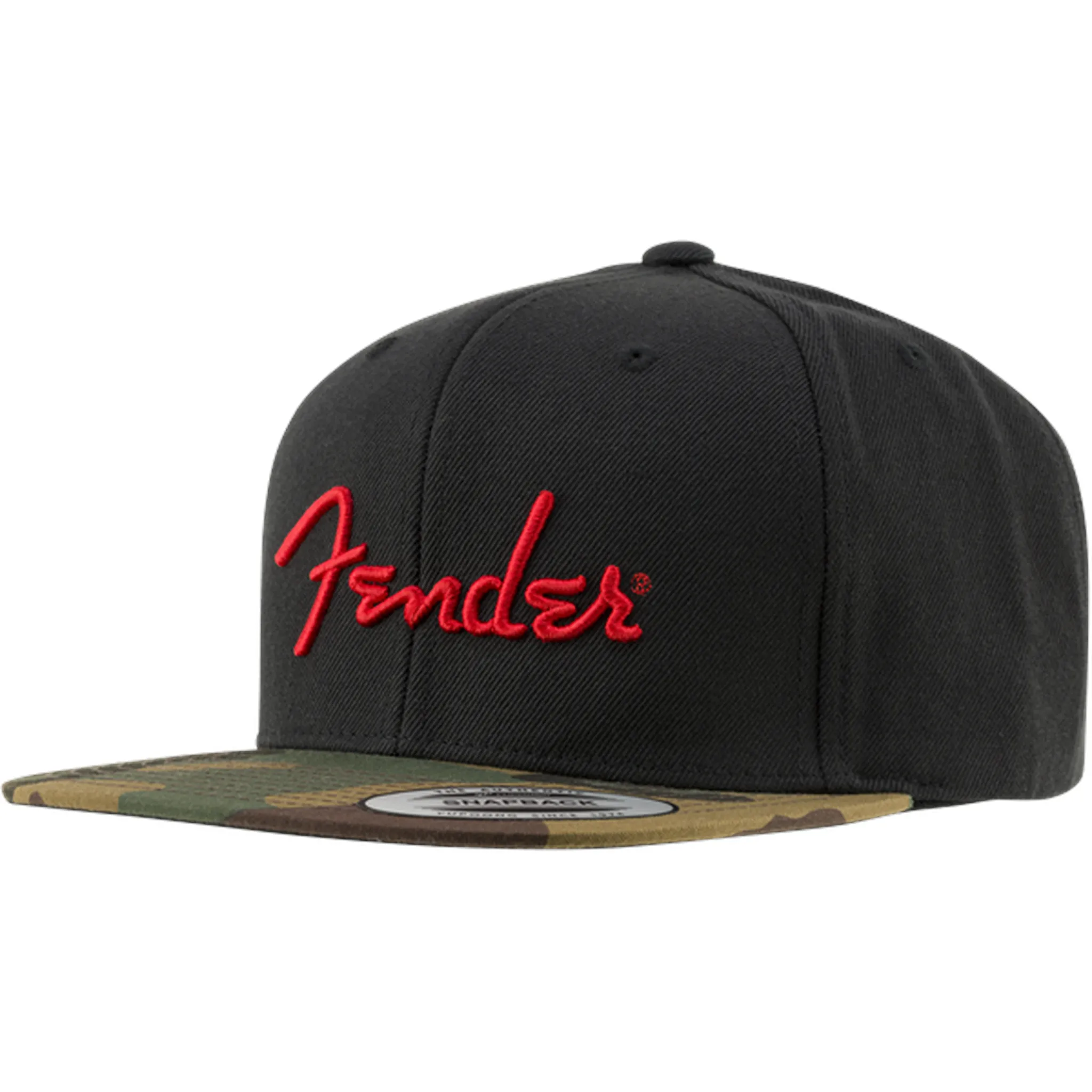 Fender Camo Flatbill Hat Black - Image 4