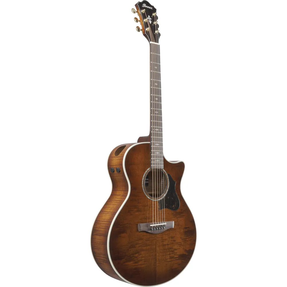 Ibanez AE340FMHMHS Electro Acoustic Guitar Mahogany Sunburst High Gloss - Image 3