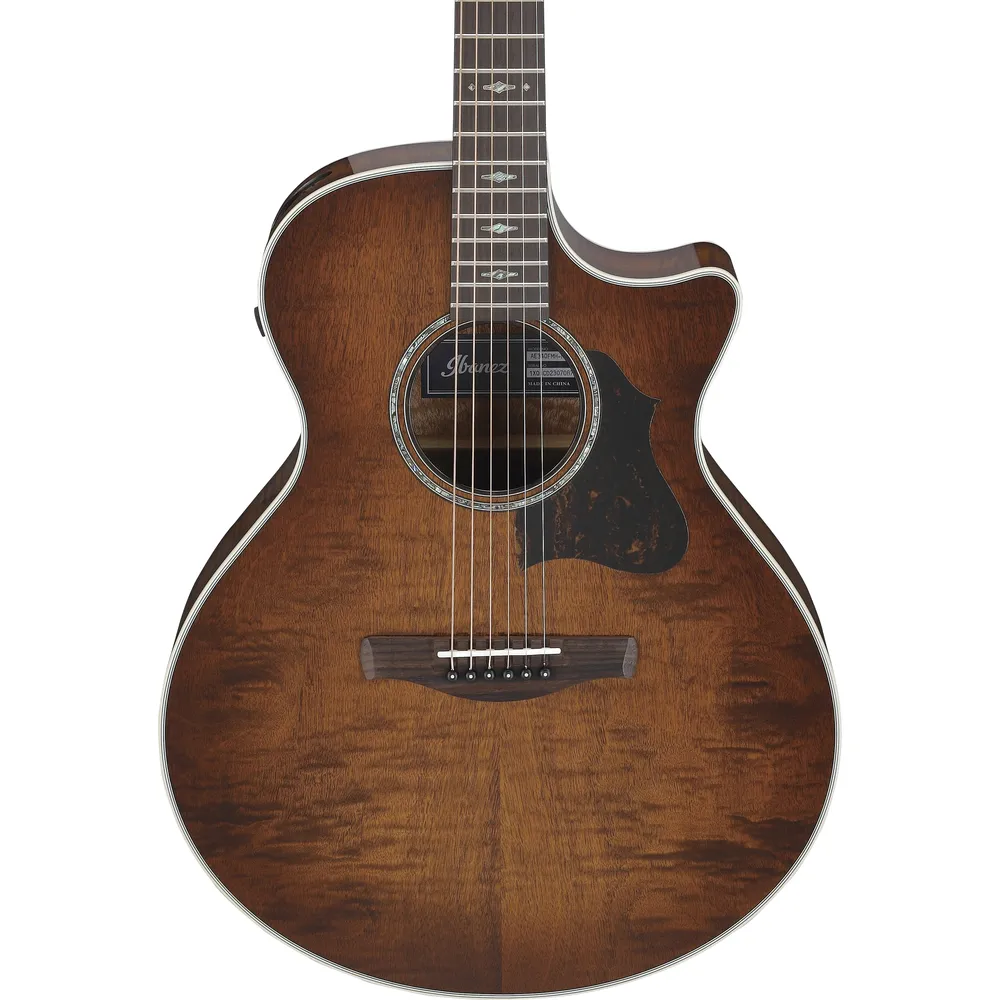 Ibanez AE340FMHMHS Electro Acoustic Guitar Mahogany Sunburst High Gloss - Image 4